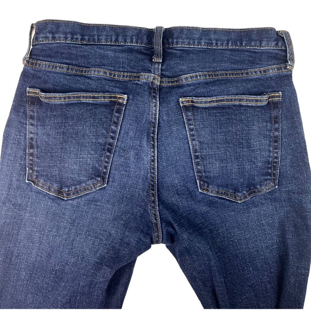 Old Navy Slim Built-In Flex Denim Jeans Men's 32 Blue Dark Wash Stretch Pockets - Picture 5 of 6